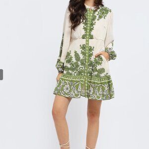 NWT Ritu Kumar Green Venezia Short Dress